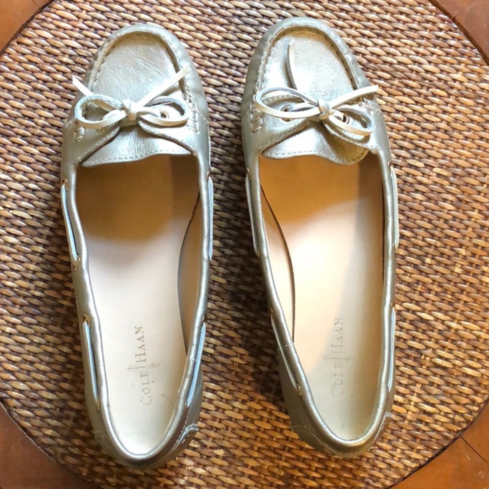 Cole Haan Champagne Boat Shoes